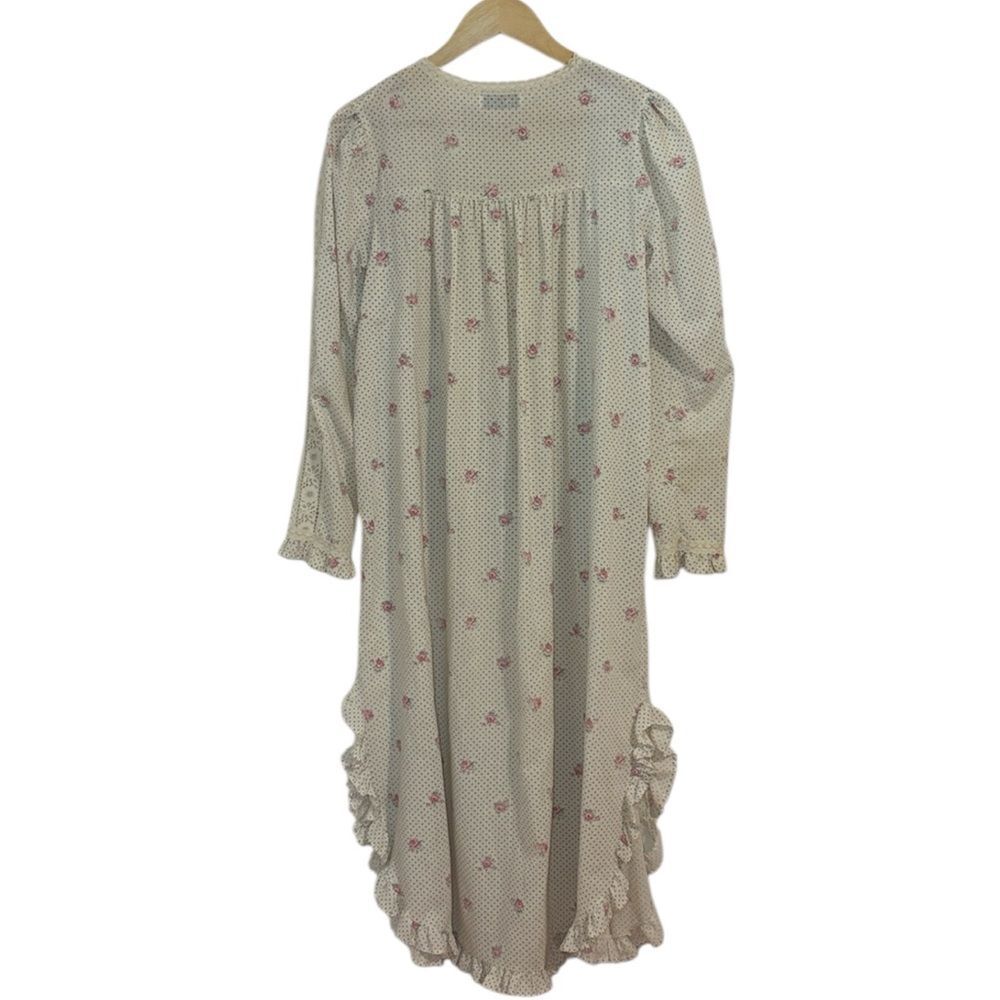 Willow Creek Vintage Floral Nightgown, Prarie, calico, lace, Medium